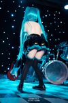 萌新推特00後露臉網紅美少女▌白莉愛吃巧克力▌Cos初音未來 香艷酥乳粉嫩白虎演唱會 精美私拍