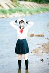[新姬上線][會員][圖包][CosPlay]蘿莉嫩妹@超級美穴@落落Raku之閃光少女~Shining Days~ 戶外露出的學妹 密穴粉嫩 香甜可口 硬得哥哥停不下來