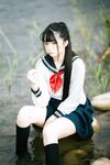 [新姬上線][會員][圖包][CosPlay]蘿莉嫩妹@超級美穴@落落Raku之閃光少女~Shining Days~ 戶外露出的學妹 密穴粉嫩 香甜可口 硬得哥哥停不下來