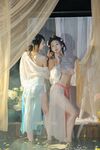 極品雙模網紅美少女火辣出鏡▌雲溪溪x奶桃▌古裝浴池嬉戲 性感肚兜誘人乳暈 濕身誘惑超寫實古代風