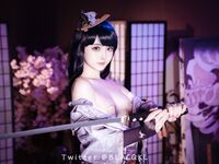萌新推特00後露臉美少女▌白莉愛吃巧克力▌超色情Cos雷電將軍 露出粉乳嫩穴盡情展示誘人嬌軀