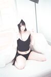 推特極品露臉巨乳蘿莉▌落落Raku ▌真空吊帶黑絲女秘書 陽具跳蛋自慰 超大尺度獻出白虎嫩鮑