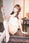 高端ACG業界女神爆機少女▌喵小吉▌清純鄰家《小吉的小鎮生活》掰穴逗乳少女感無敵嫩