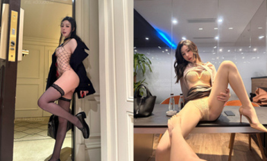 30萬粉絲著名美團外賣媛網紅秀人網模特「小逗逗」全量推特資源 極品露臉大長腿頂級露出專家 (3)